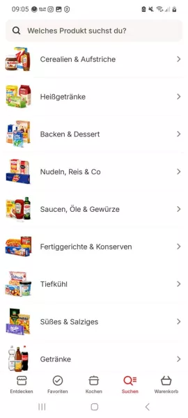 Supermarkt-Lieferdienste