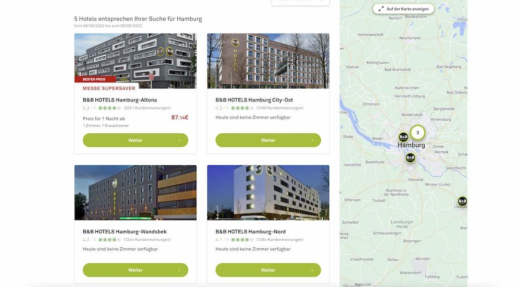 Hotels für Klassenfahrten in Hamburg