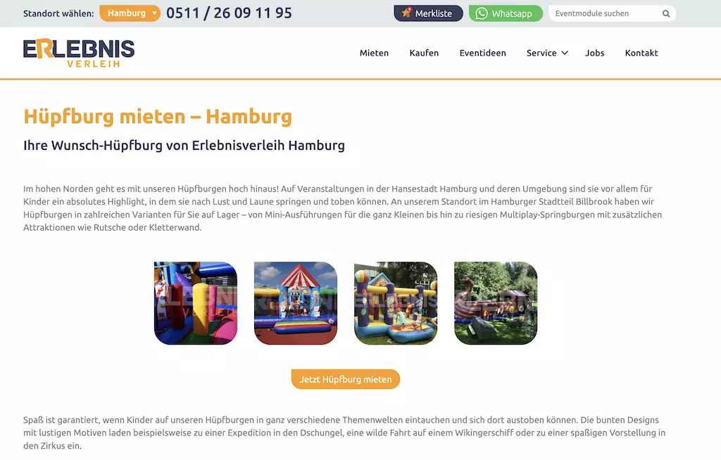 Erlebnis Verleih