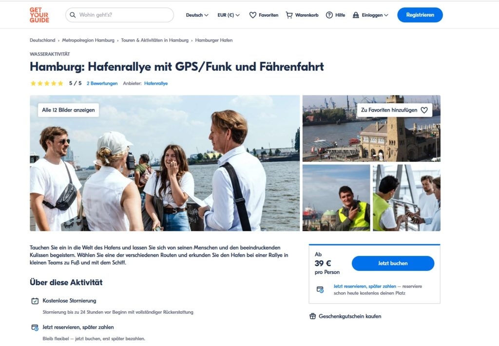 Hafenrallye mit GPS/Funk und Fährenfahrt