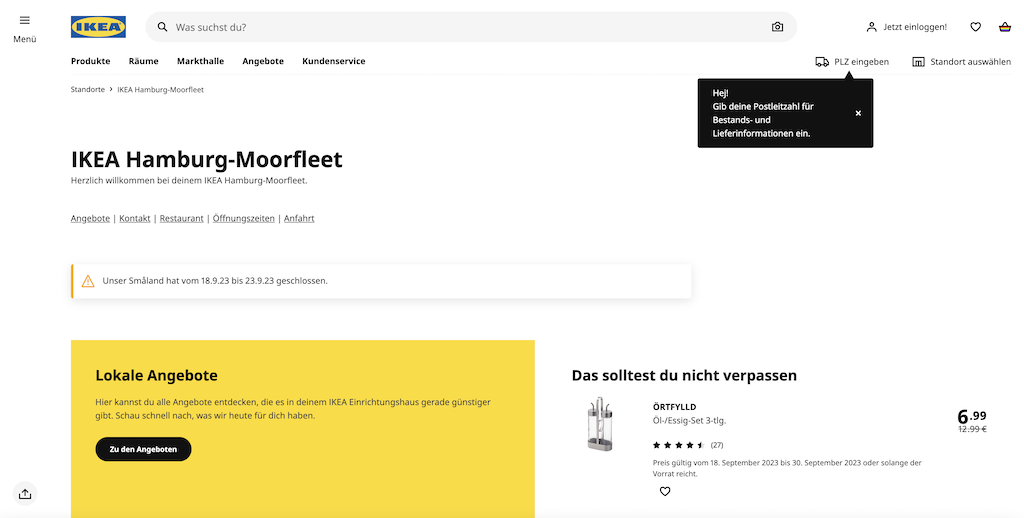 Ikea Hamburg Moorfleet ൯ffnungszeiten Anfahrt