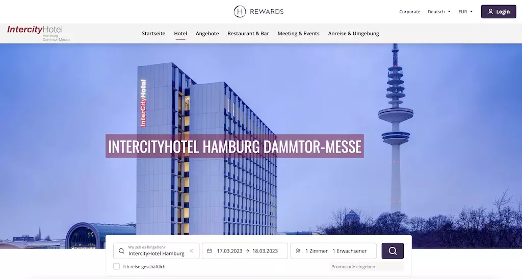 Intercity Hotel Hamburg – Dammtor Messe