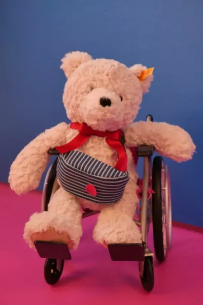 KIDS IM DIALOG: Teddyim RollstuhlKids im Dialog