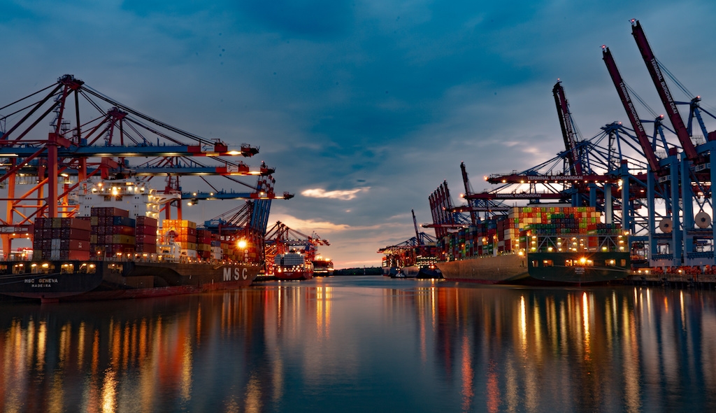 Kräne im Hamburger Hafen