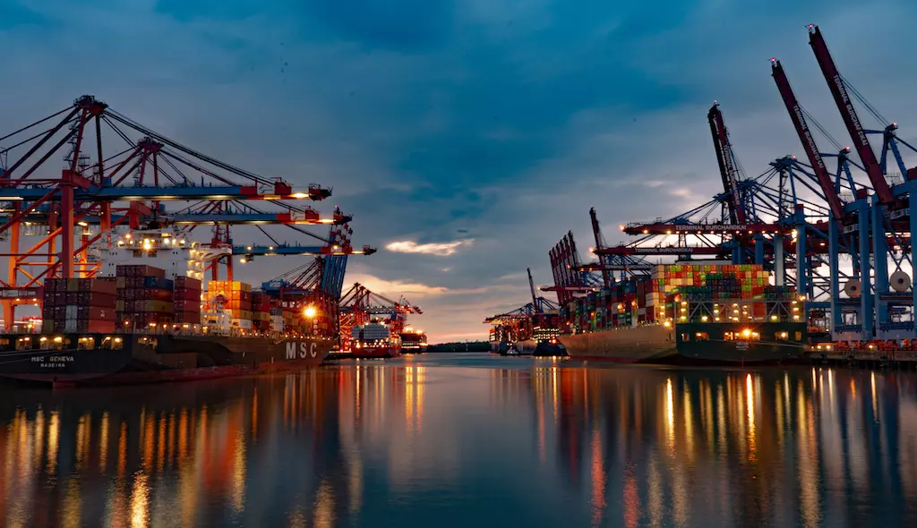 Kräne im Hamburger Hafen