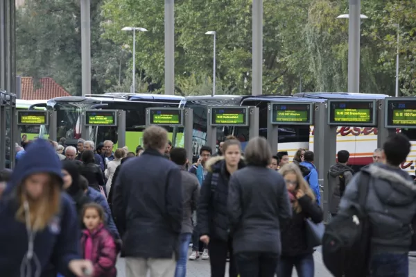 Fernbusse am Hamburger ZOB