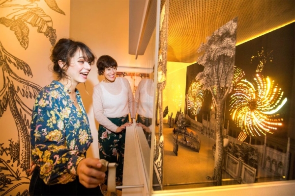 Papiertheater im Altonaer Museum.