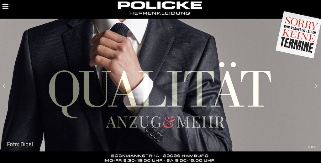 Policke Herrenkleidung