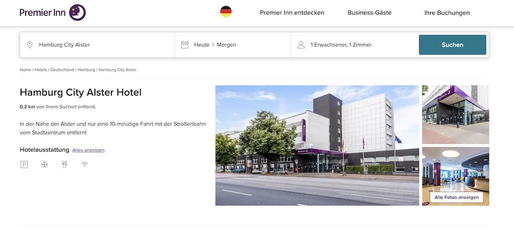 Premier Inn Hamburg City Alster Hotel