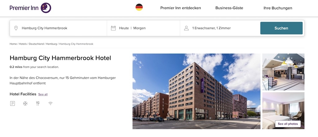 Premier Inn Hamburg City Hammerbrook Hotel