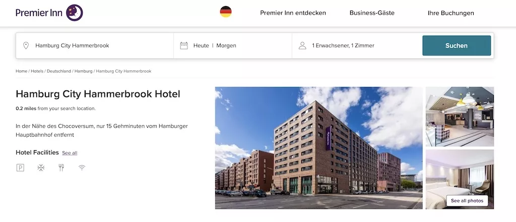 Premier Inn Hamburg City Hammerbrook Hotel