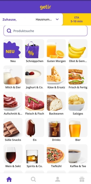 Supermarkt-Lieferdienste