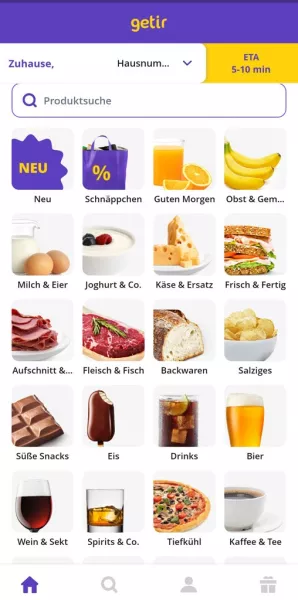 Supermarkt-Lieferdienste