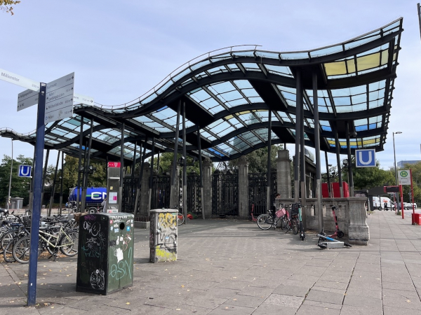 Der U-Bahnhof in St. Pauli