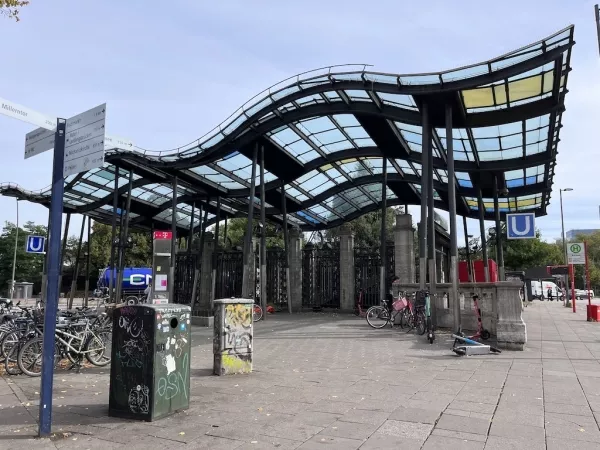 Der U-Bahnhof in St. Pauli