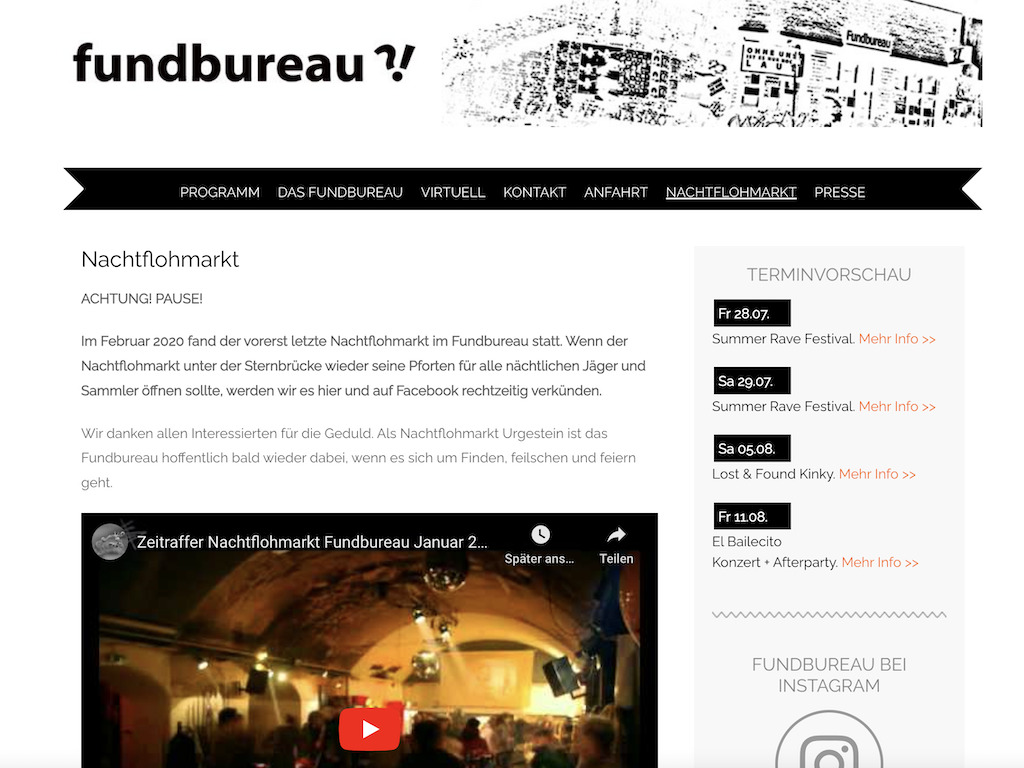 Sternbrücken Nachtflohmarkt