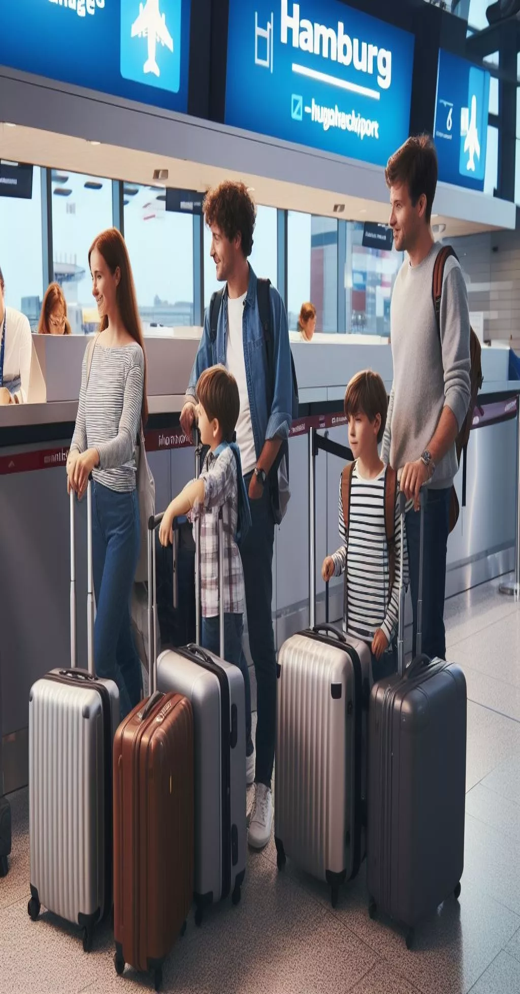 Vorabend Check In Flughafen Hamburg