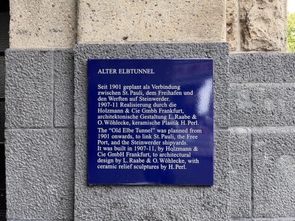 Der alte Elbtunnel in Hamburg