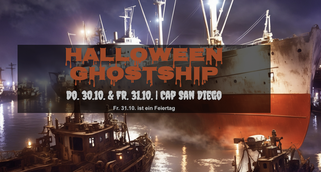 Halloween Ghostship auf der Cap San Diego