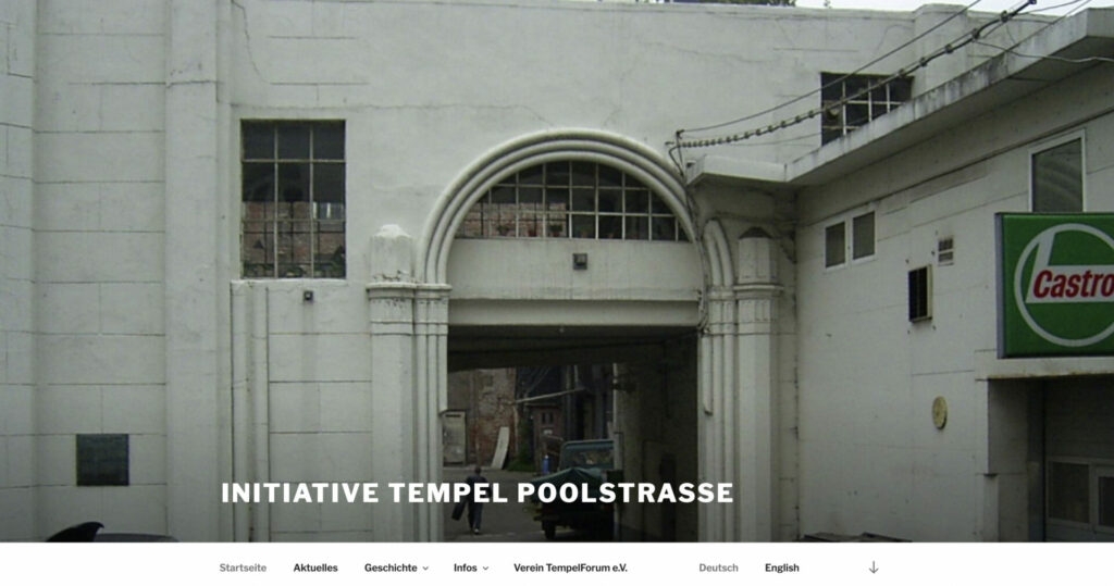 Ruine der jüdischen Synagoge „Neuer Tempel“