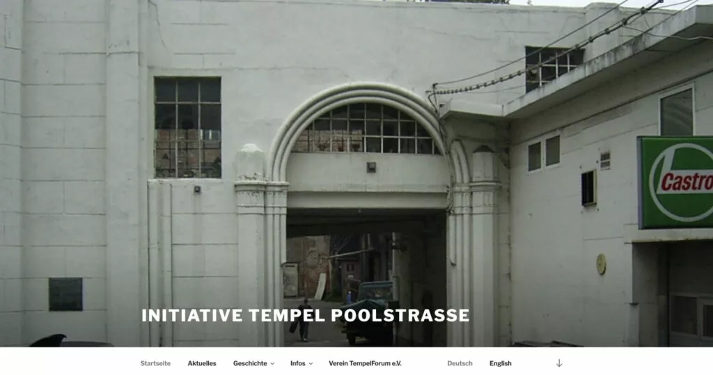 Ruine der jüdischen Synagoge „Neuer Tempel“