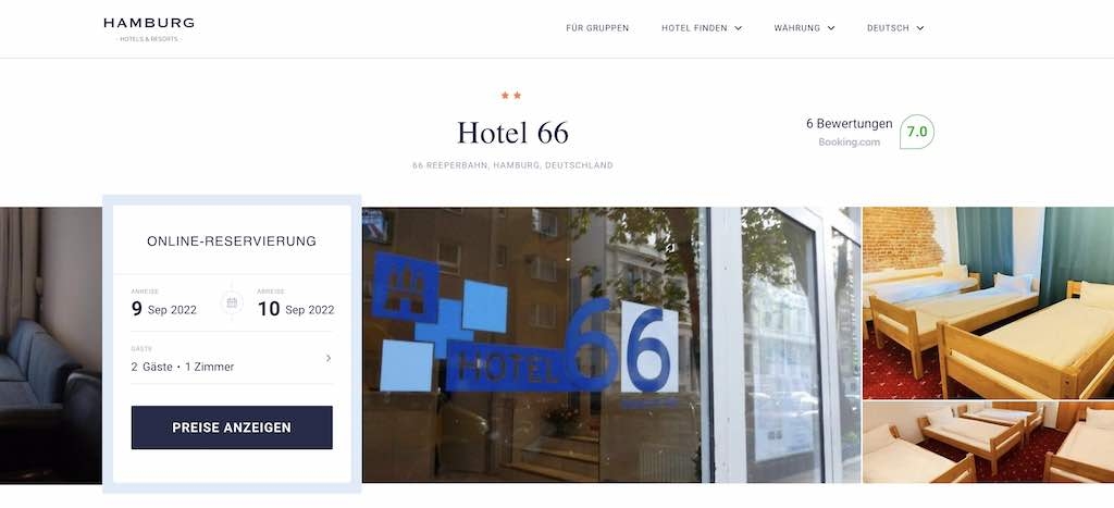 Hotels für Klassenfahrten in Hamburg