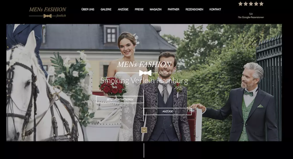 Men´s Fashion – Festlich seit 1996