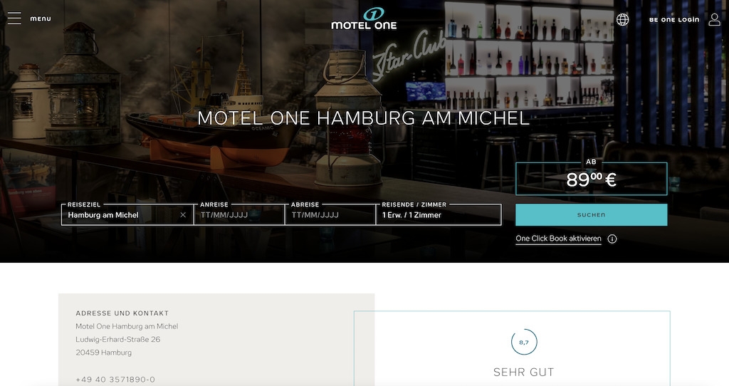 Hotel Motel One Hamburg am Michel