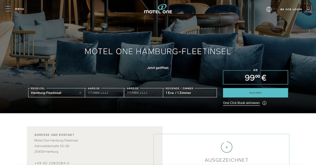 Hotel Motel One Hamburg – Fleetinsel
