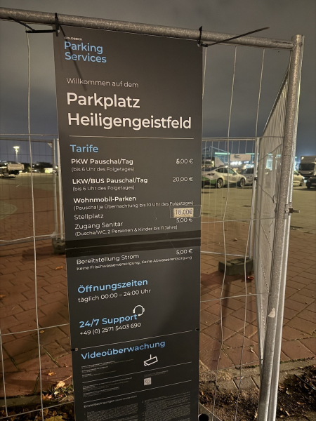 Parken auf dem Heiligengeistfeld