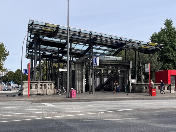 Der U-Bahnhof in St. Pauli