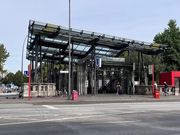 Der U-Bahnhof in St. Pauli